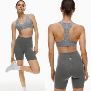 Aritzia TnAction Dark Gray Racerback Sports Bra Size M